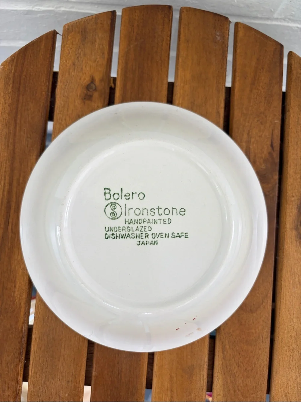 Hand-Painted Red Apple Ceramic Dinner Plate with Green Accents